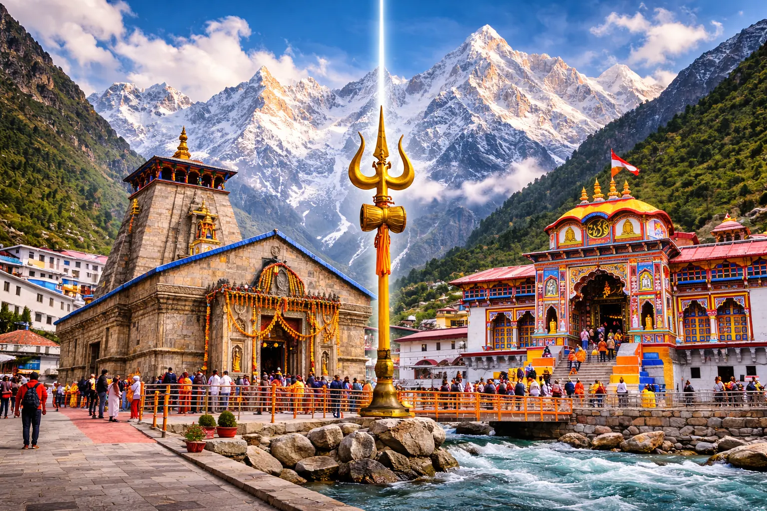 Kedarnath and Badrinath Temple Do Dham Yatra in Uttarakhand